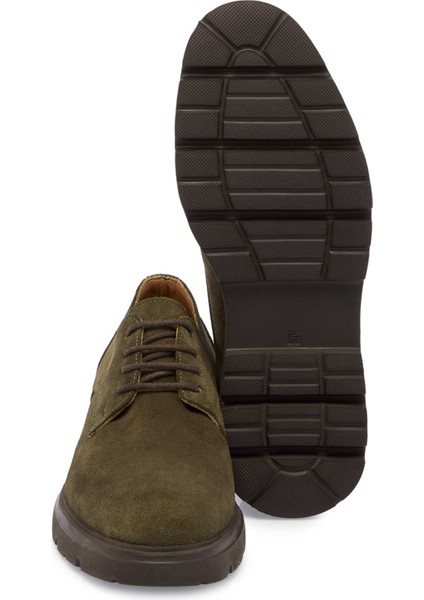 Yeşil Hakiki Süet Deri Erkek Casual Ayakkabı - E24S1AY56931-J86 fırsatları