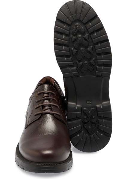 Kahve Hakiki Deri Erkek Klasik Ayakkabı - E24S1AY56939-A42 fırsatları