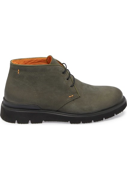 Yeşil Hakiki Nubuk Deri Erkek Casual Bot - E24K1BT57014-G98 modelleri