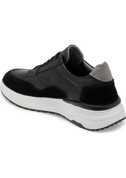 Siyah Hakiki Deri Erkek Sneaker - E24S1AY56935-A23 fiyatları