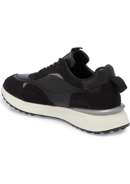 Siyah Hakiki Deri Erkek Sneaker - E24S1AY56936-A23 fiyatları