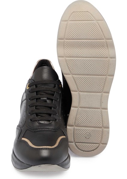 Siyah Hakiki Deri Kadın Sneaker - K24S1AY67724-A23 fırsatları