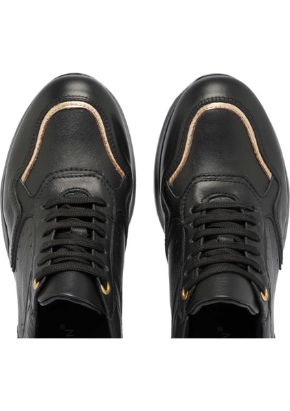 Siyah Hakiki Deri Kadın Sneaker - K24S1AY67724-A23 indirimleri