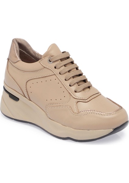 Vizon Hakiki Deri Kadın Sneaker - K24S1AY67724-A44