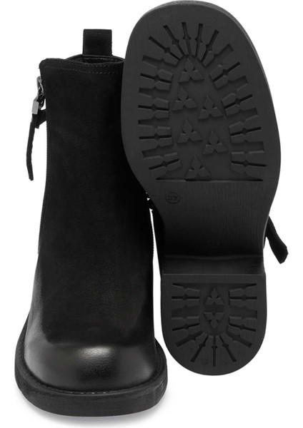 Siyah Hakiki Nubuk Deri Kadın Klasik Bot - K24K1BT67654-A64 fırsatları