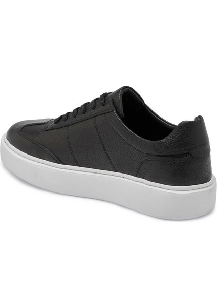 Siyah Hakiki Deri Erkek Sneaker - E24S1AY56960-A41 fiyatları