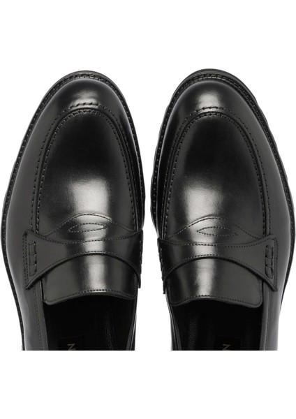 Siyah Hakiki Deri Erkek Casual Ayakkabı - E24S1AY56964-A43 indirimleri