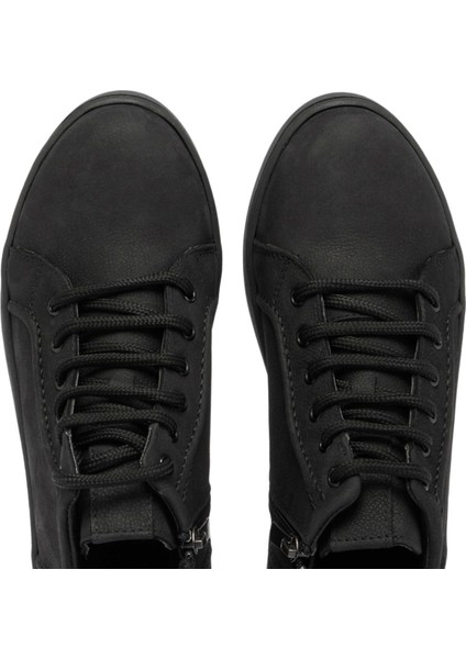 Siyah Hakiki Nubuk Deri Kadın Casual Bot - K24K1BT67633-A64 indirimleri