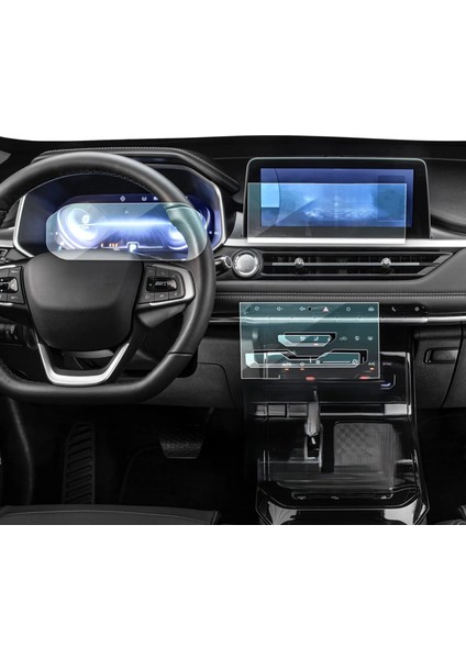Chery Tiggo 7 Pro Uyumlu Luxury Gösterge, Navigasyon, Iç Merkezi Kontrol 3'lü Set