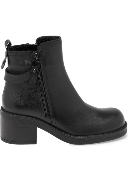 Siyah Hakiki Nubuk Deri Kadın Klasik Bot - K24K1BT67654-A23 modelleri
