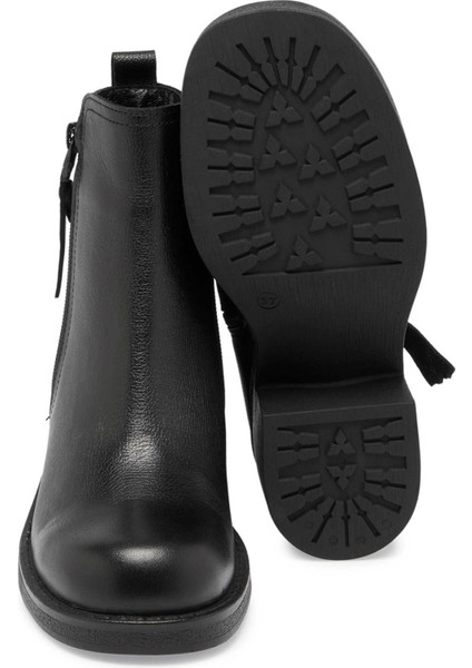 Siyah Hakiki Nubuk Deri Kadın Klasik Bot - K24K1BT67654-A23 fırsatları