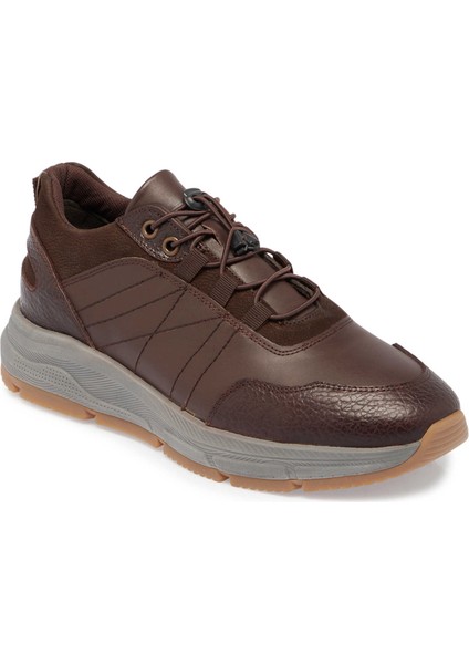 Kahve Hakiki Deri Erkek Sneaker - E24S1AY57096-A24