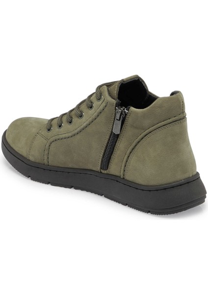 Yeşil Hakiki Nubuk Deri Kadın Casual Bot - K24K1BT67633-G98 fiyatları