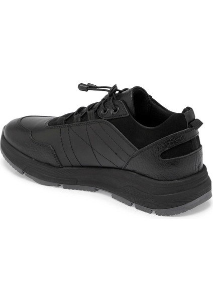 Siyah Hakiki Deri Erkek Sneaker - E24S1AY57096-A23 fiyatları
