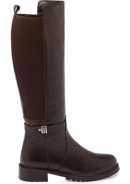 Kahve Deri-Tekstil Kadın Klasik Çizme - K24K1CM67712-A42 modelleri
