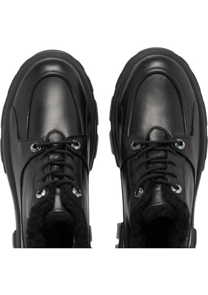 Siyah Hakiki Deri Kadın Casual Ayakkabı - K24S1AY67553-A23 indirimleri