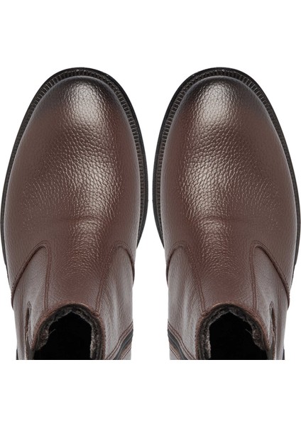 Kahve Hakiki Deri Erkek Klasik Bot - E24K1BT57117-A42 indirimleri