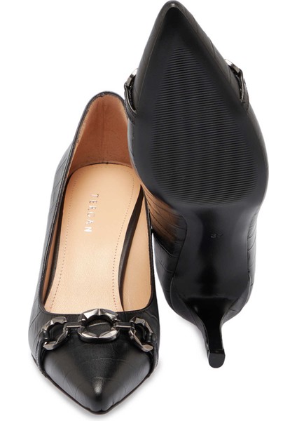 Siyah Hakiki Deri Kadın Stiletto - K24S1AY67605-H44 fırsatları