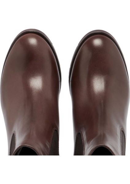 Kahve Hakiki Deri Kadın Klasik Bot - K24K1BT67651-A24 indirimleri