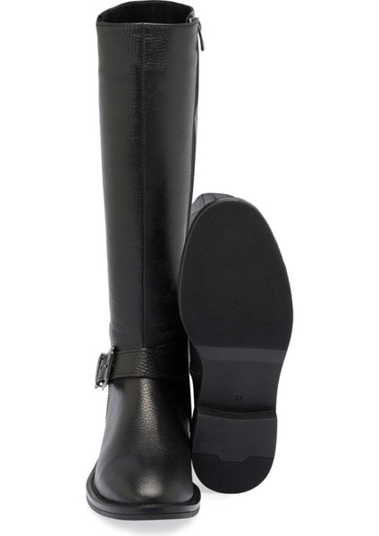 Siyah Hakiki Deri Kadın Klasik Çizme - K24K1CM67681-A41 fırsatları
