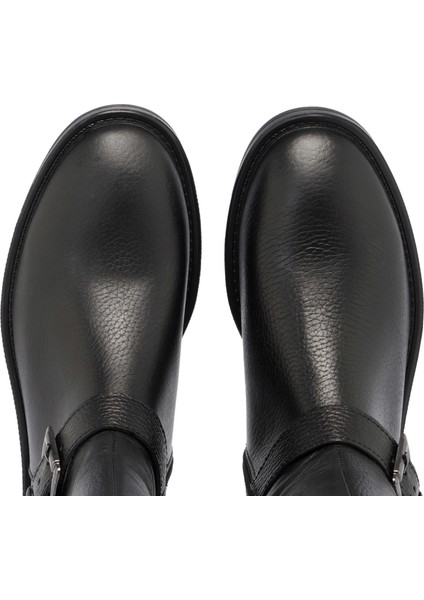 Siyah Hakiki Deri Kadın Klasik Çizme - K24K1CM67681-A41 indirimleri