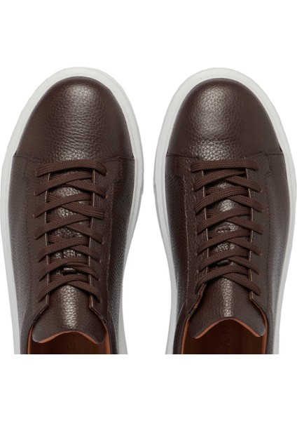Kahve Hakiki Deri Erkek Sneaker - E24S1AY56961-A42 indirimleri