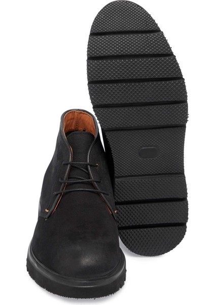 Siyah Hakiki Nubuk Deri Erkek Casual Bot - E24K1BT57014-A64 fırsatları