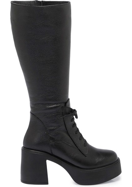 Siyah Hakiki Deri Kadın Casual Çizme - K23K1CM67074-A41 modelleri