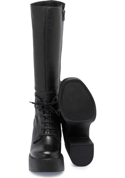 Siyah Hakiki Deri Kadın Casual Çizme - K23K1CM67074-A41 fırsatları