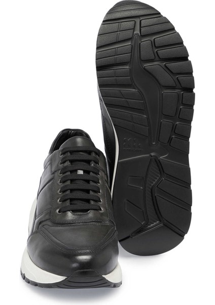 Gri Hakiki Deri Erkek Sneaker - E24S1AY56974-D2S fırsatları