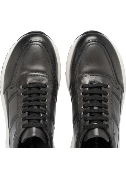 Gri Hakiki Deri Erkek Sneaker - E24S1AY56974-D2S indirimleri