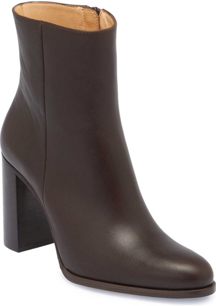 Kahve Hakiki Deri Kadın Klasik Bot - K24K1BT67613-A24