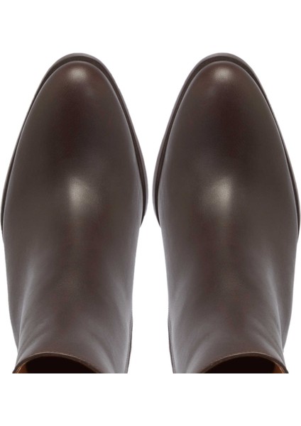 Kahve Hakiki Deri Kadın Klasik Bot - K24K1BT67613-A24 indirimleri