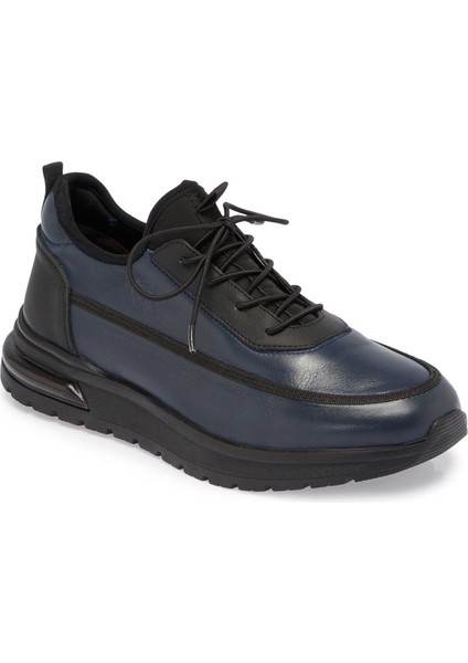 Lacivert Hakiki Deri Erkek Sneaker - E24S1AY57027-A31
