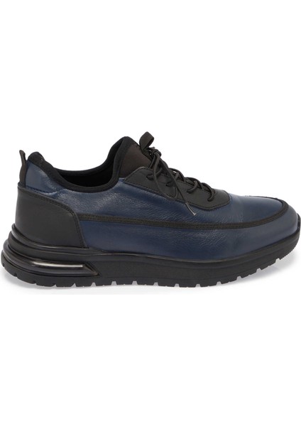 Lacivert Hakiki Deri Erkek Sneaker - E24S1AY57027-A31 modelleri
