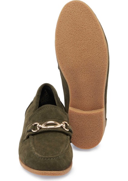 Yeşil Hakiki Süet Deri Kadın Makosen - K24S1AY67739-J86 fırsatları