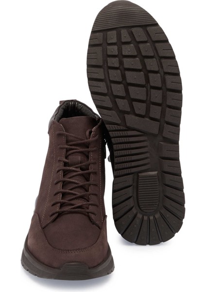 Kahve Hakiki Nubuk Deri Erkek Casual Bot - E24K1BT57030-A39 fırsatları