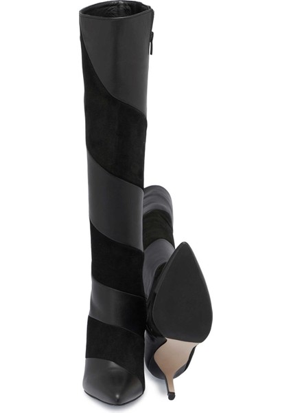 Siyah Hakiki Deri Kadın Klasik Çizme - K23K1CM67063-C59 modelleri