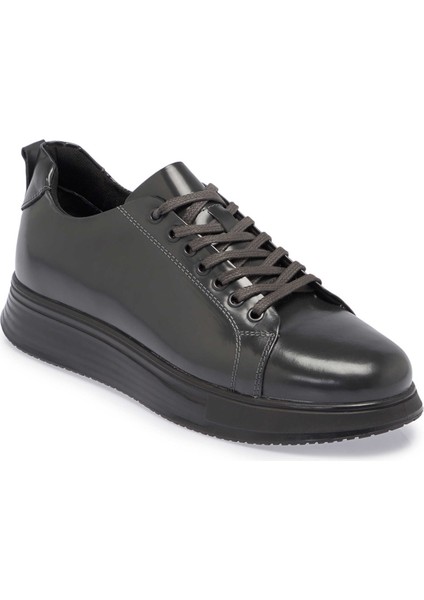 Gri Hakiki Deri Erkek Sneaker - E24S1AY57141-E0N