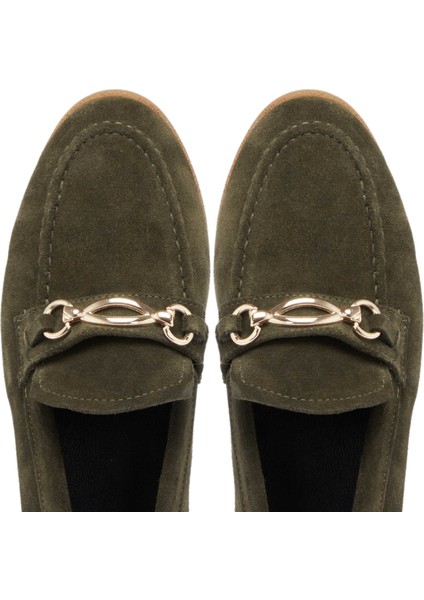 Yeşil Hakiki Süet Deri Kadın Makosen - K24S1AY67739-J86 indirimleri