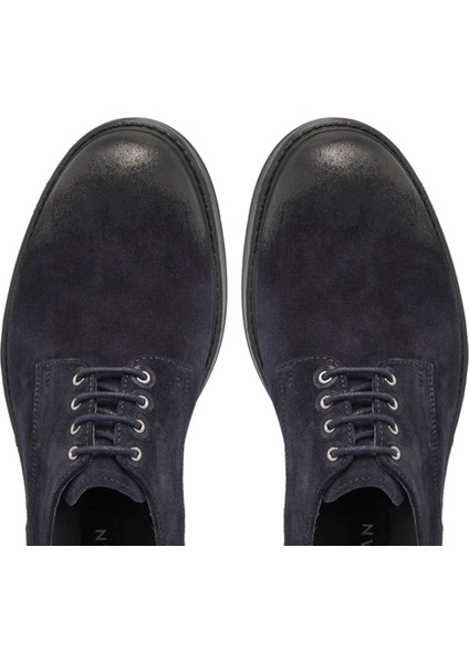 Lacivert Hakiki Süet Deri Erkek Klasik Ayakkabı - E24S1AY56969-D44 indirimleri