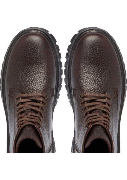 Kahve Hakiki Deri Erkek Casual Bot - E24K1BT57135-A24 indirimleri