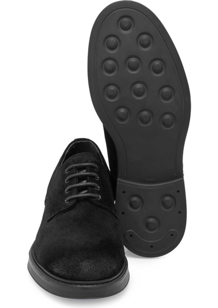 Siyah Hakiki Süet Deri Erkek Klasik Ayakkabı - E24S1AY56969-A01 fırsatları