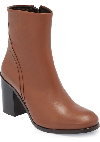 Kahve Hakiki Deri Kadın Klasik Bot - K24K1BT67649-G36