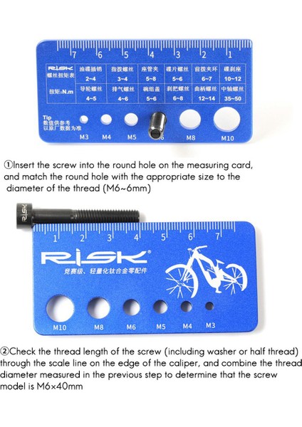 Uzunluk Ölçer Ölçü Aleti-1 x Vidalı Ölçme Cetveli-Mavi (Yurt Dışından)