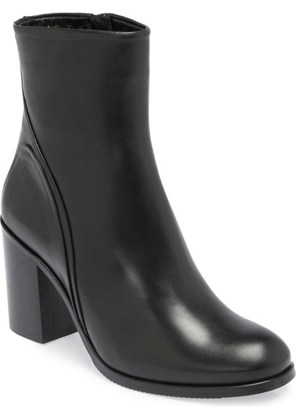 Siyah Hakiki Deri Kadın Klasik Bot - K24K1BT67649-A23