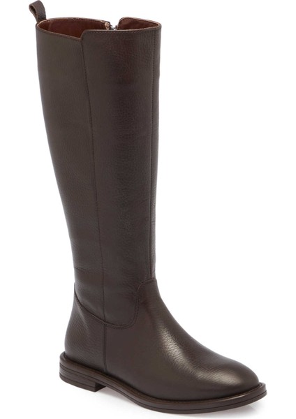 Kahve Hakiki Deri Kadın Klasik Çizme - K24K1CM67682-A42