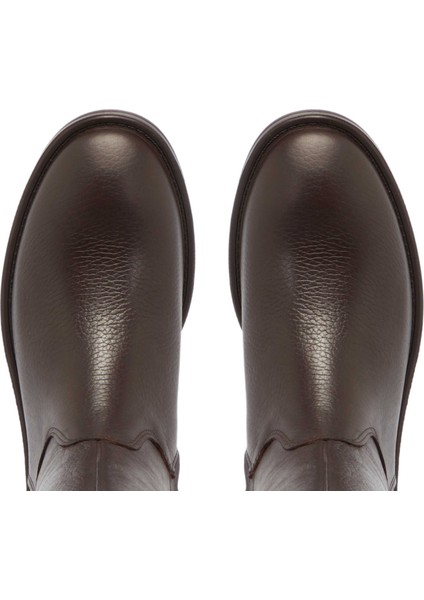 Kahve Hakiki Deri Kadın Klasik Çizme - K24K1CM67682-A42 indirimleri