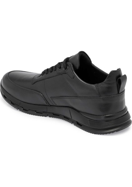 Siyah Hakiki Deri Erkek Sneaker - E24S1AY57097-A23 fiyatları