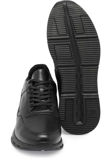 Siyah Hakiki Deri Erkek Sneaker - E24S1AY57097-A23 fırsatları